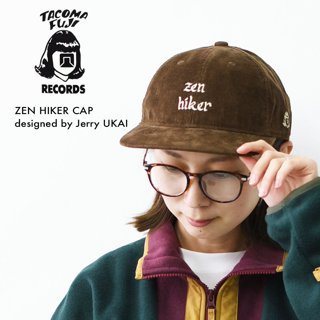 TACOMA FUJI RECORDS [タコマフジレコード] ZEN HIKER CAP designed by Jerry UKAI [TCM26-015] ロゴキャップ・ベースボールキャップ・刺繍・BROWN・MEN'S / LADY'S [2026AW]