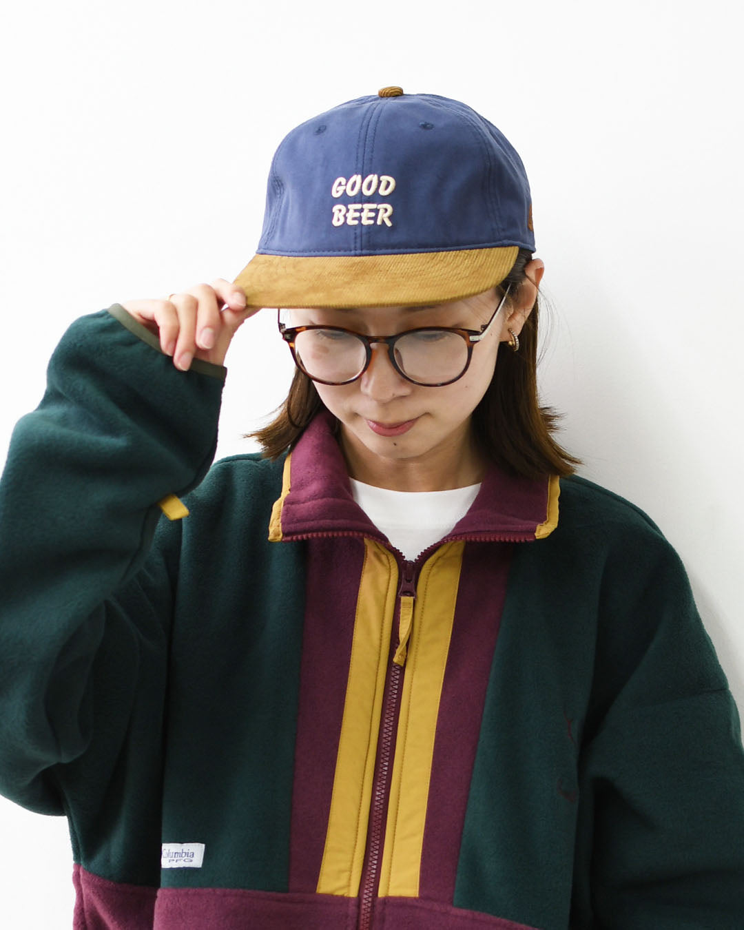 TACOMA FUJI RECORDS [タコマフジレコード] GOOD BEER CAP designed by Jerry UKAI [TCM26-016] ロゴキャップ・ベースボールキャップ・刺繍・BLUE×BWOWN・MEN'S / LADY'S [2026AW]