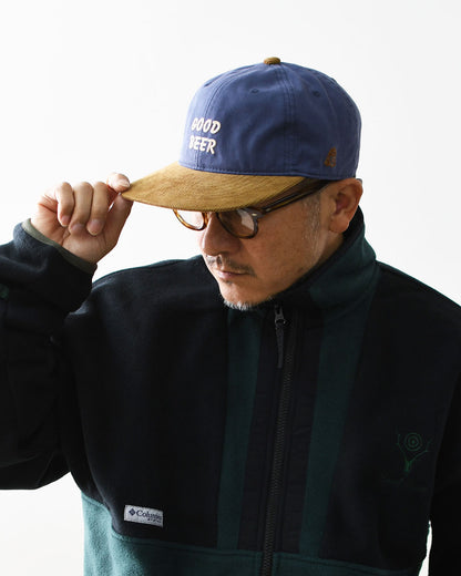 TACOMA FUJI RECORDS [タコマフジレコード] GOOD BEER CAP designed by Jerry UKAI [TCM26-016] ロゴキャップ・ベースボールキャップ・刺繍・BLUE×BWOWN・MEN'S / LADY'S [2026AW]