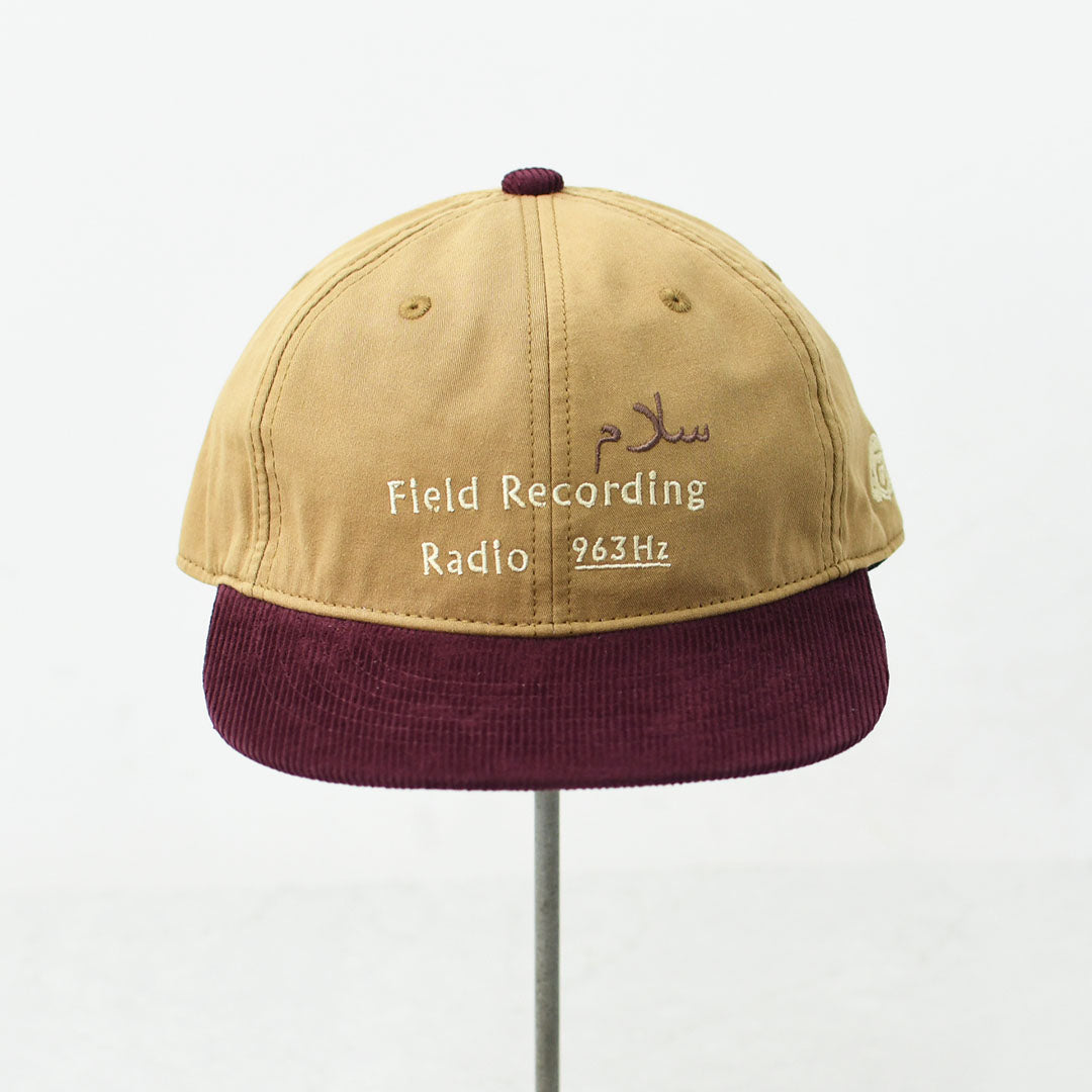 TACOMA FUJI RECORDS [タコマフジレコード] FIELD RECORDING RADIO CAP designed by Noriteru Minezaki [TCM26-018] ロゴキャップ・ベースボールキャップ・刺繍・BROWN×BURGUNDY・MEN'S / LADY'S [2026AW]