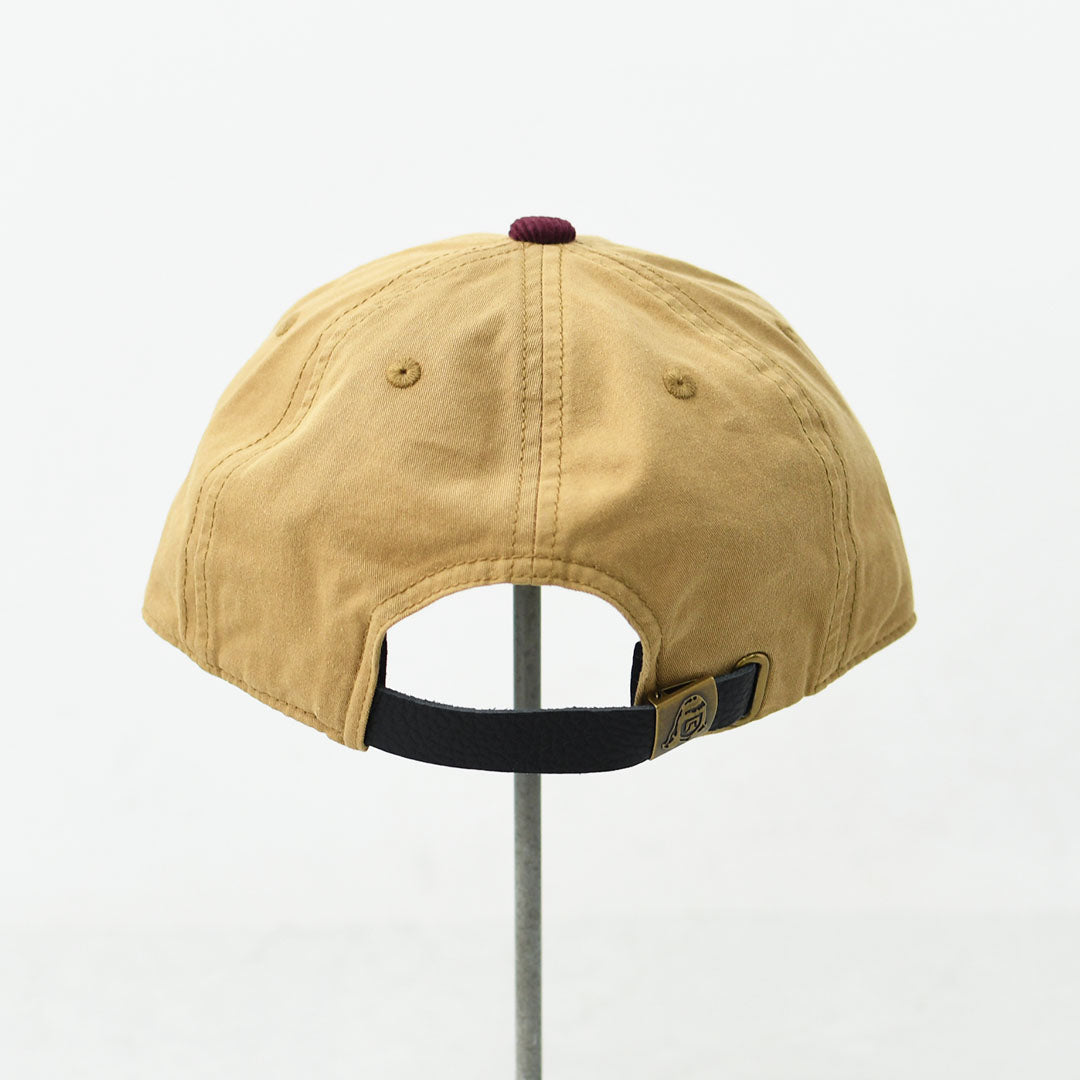 TACOMA FUJI RECORDS [タコマフジレコード] FIELD RECORDING RADIO CAP designed by Noriteru Minezaki [TCM26-018] ロゴキャップ・ベースボールキャップ・刺繍・BROWN×BURGUNDY・MEN'S / LADY'S [2026AW]