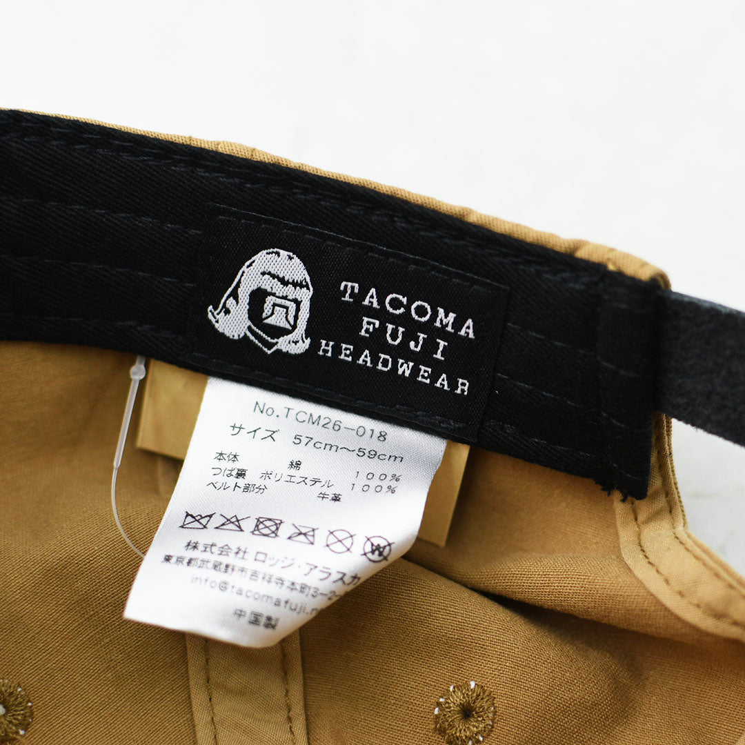 TACOMA FUJI RECORDS [タコマフジレコード] FIELD RECORDING RADIO CAP designed by Noriteru Minezaki [TCM26-018] ロゴキャップ・ベースボールキャップ・刺繍・BROWN×BURGUNDY・MEN'S / LADY'S [2026AW]