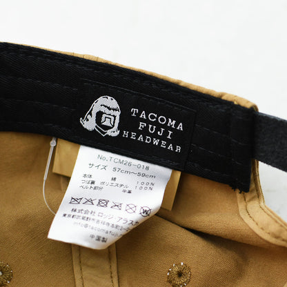 TACOMA FUJI RECORDS [タコマフジレコード] FIELD RECORDING RADIO CAP designed by Noriteru Minezaki [TCM26-018] ロゴキャップ・ベースボールキャップ・刺繍・BROWN×BURGUNDY・MEN'S / LADY'S [2026AW]