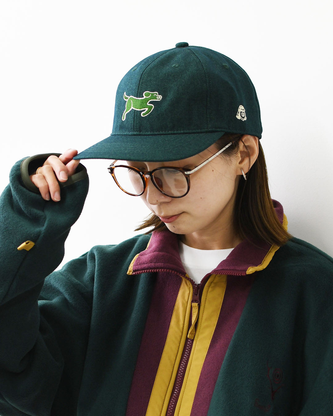 TACOMA FUJI RECORDS [タコマフジレコード] SMOOTH DOG CAP designed by Yachiyo Katsuyama [TCM26-023] ロゴキャップ・ベースボールキャップ・刺繍・GREEN・MEN'S / LADY'S [2026AW]