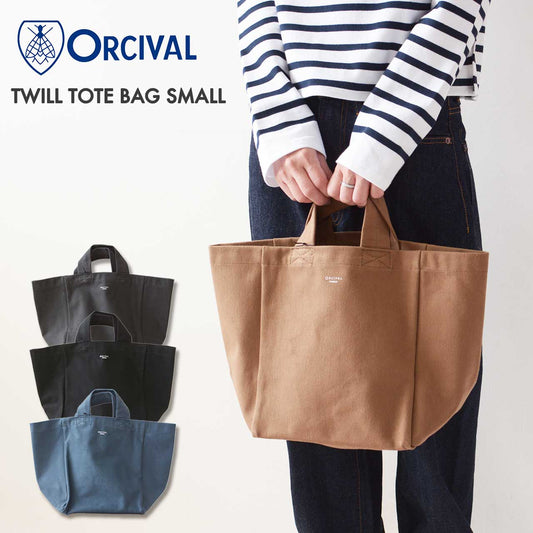 ORCIVAL[オーチバル・オーシバル] TWILL TOTE BAG SMALL [OR-H0330HBT] ツイルトートバッグ スモール [2024AW]