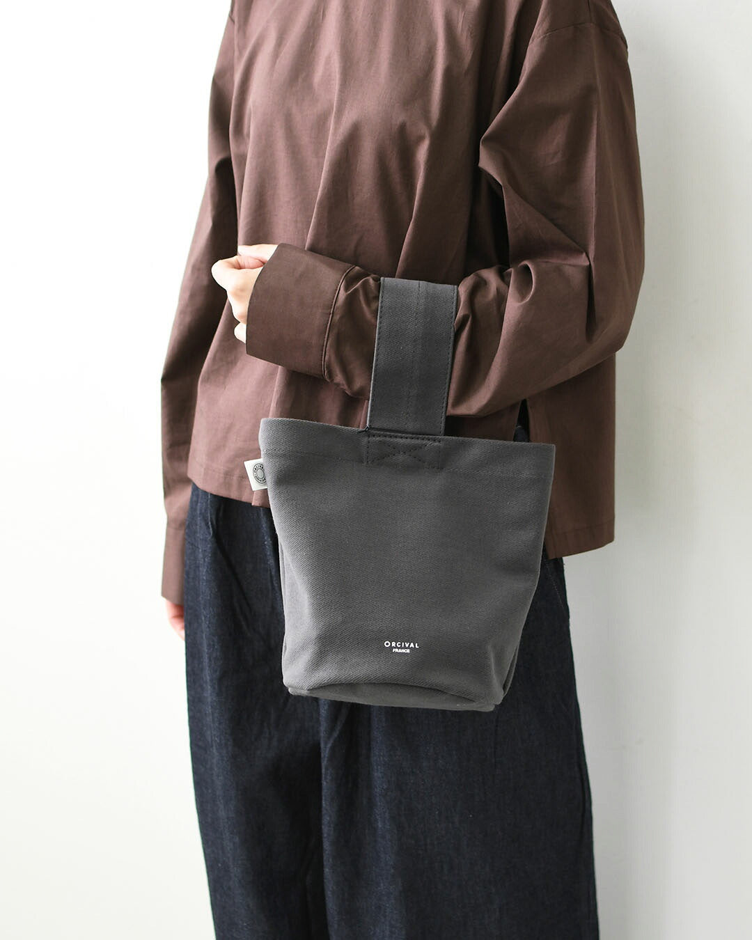 ORCIVAL[オーチバル・オーシバル] Twill One Handle Tote [OR-H0400HBT] ツイルワンハンドルトート・無地・ワントーン・ワンハンドル・バケットトートバッグ ・コンパクト・MEN'S / LADY'S [2026AW]