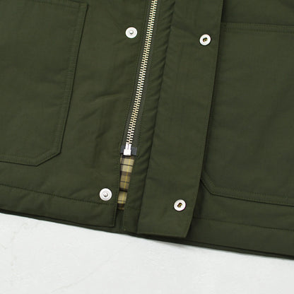 DANTON [ダントン] W Nylon Taffeta Work Jacket [DT-A0808STV] ナイロンタフタワークジャケット・ワークジャケット・コーデュロイ襟・ナイロンタフタ・おしゃれジャケット・LADY'S [2026AW]