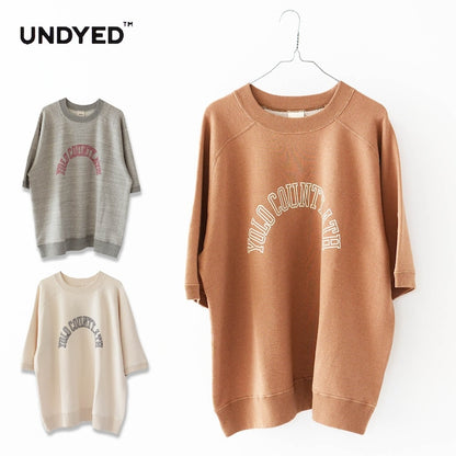 UNDYED [アンダイド] URAKE S/S SWEAT (YOLO Pt)  [USN24SST057A]  ショートスリーブスウェットプルオーバー [2024SS]