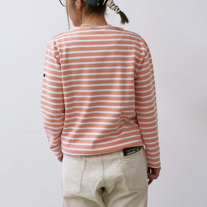 SAINT JAMES  [OUESSANT BORDER - BOUQUET× NEIGE] [bo-bou-nei] ウエッソン ボーダー・シャーベットオレンジ×白 [2024SS]