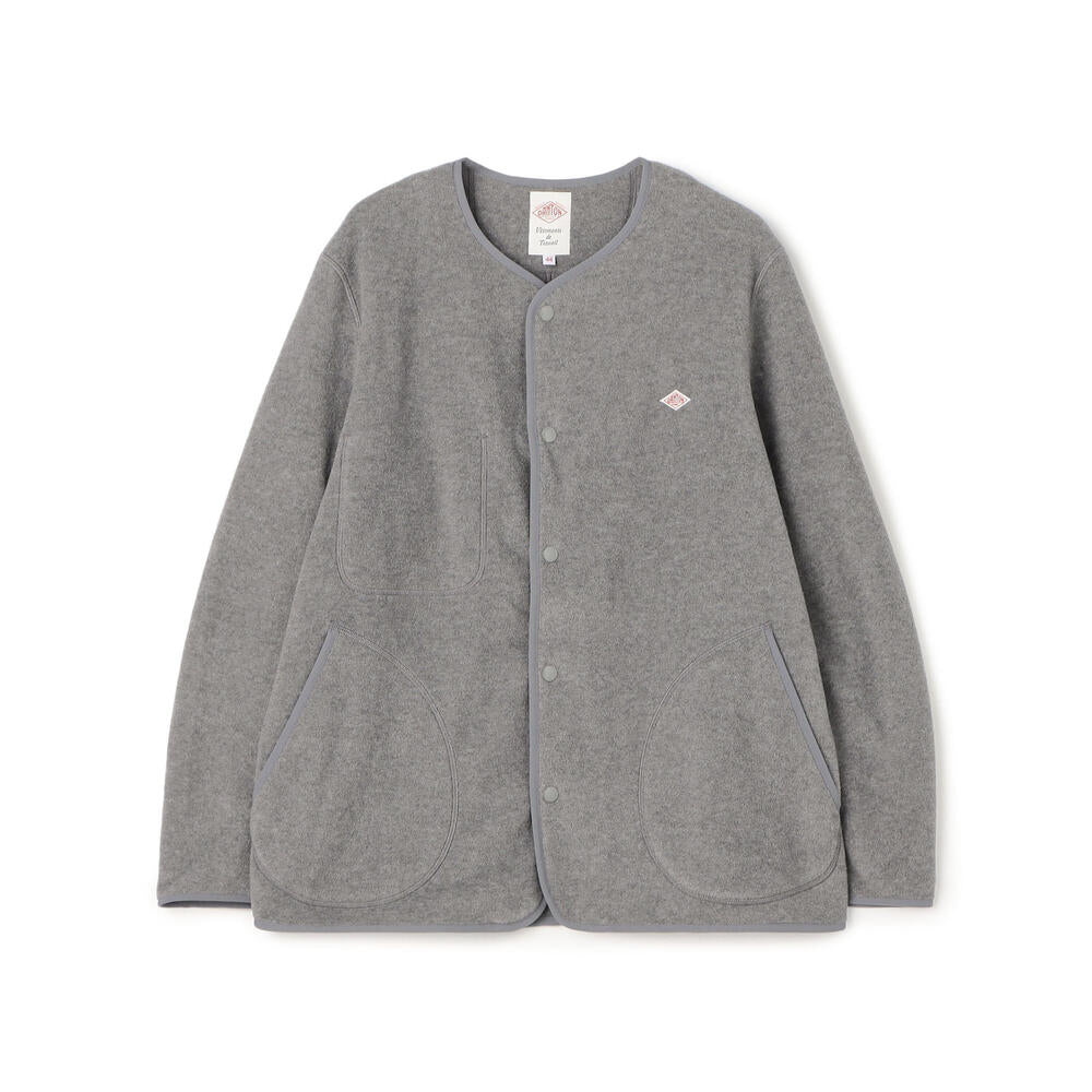 DANTON [ダントン] M FLEECE COLLARLESS JACKET [JD-8939] フリースカラーレスジャケット・フリースジャケット・アウター・メンズ・男性用・MEN'S [2025AW]