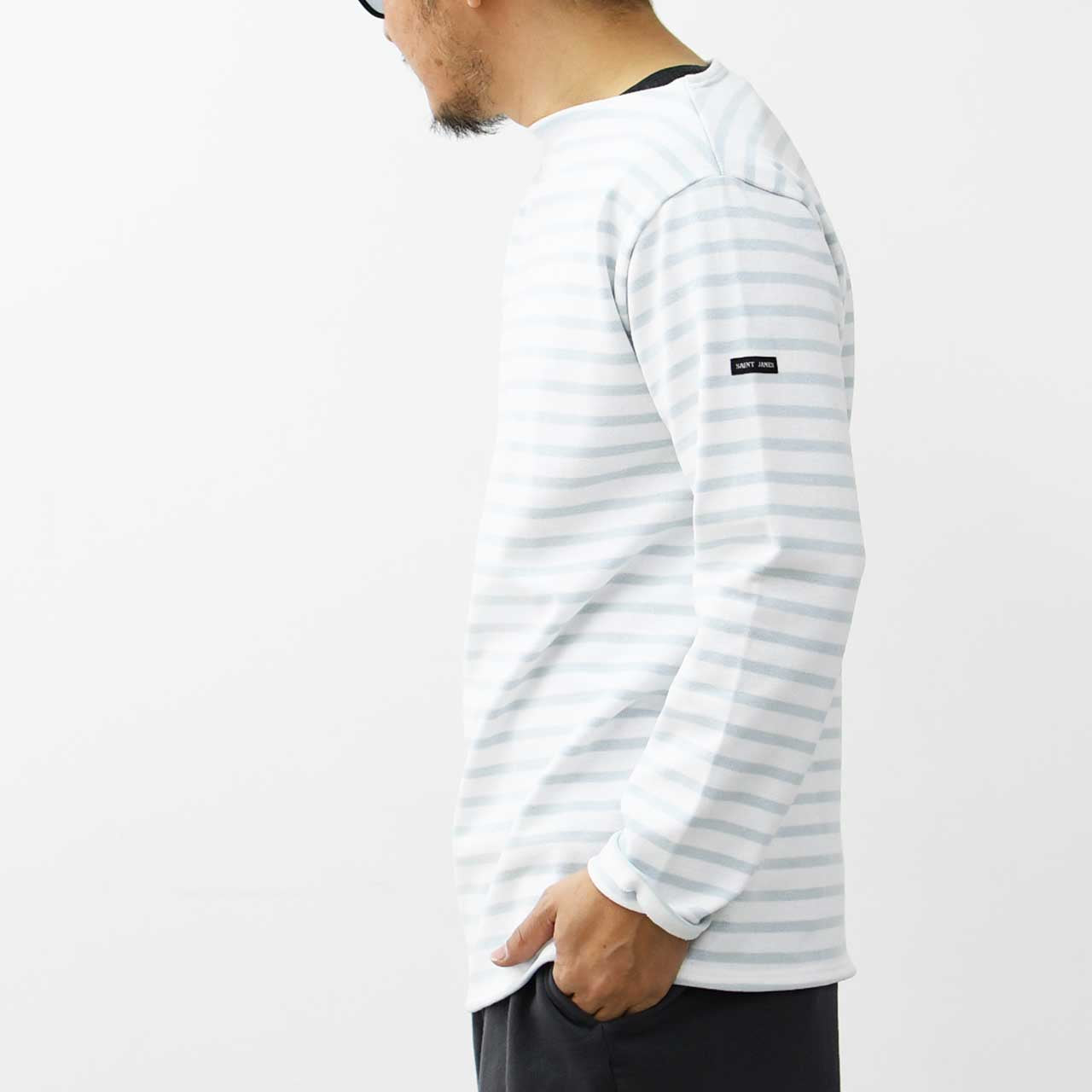 SAINT JAMES [OUESSANT BORDER NEIGE×GALILEO] [bo-nei-galil] ウエッソン ボーダー・白×ｱｲｽﾌﾞﾙｰ [2025SS]