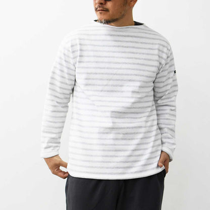 SAINT JAMES [OUESSANT BORDER NEIGE×GRIS CLAIR] [bo-nei-gricl] ウエッソン ボーダー・白×杢ﾗｲﾄｸﾞﾚｰ [2025SS]