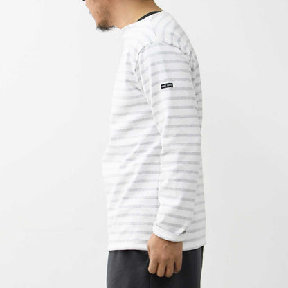 SAINT JAMES [OUESSANT BORDER NEIGE×GRIS CLAIR] [bo-nei-gricl] ウエッソン ボーダー・白×杢ﾗｲﾄｸﾞﾚｰ [2025SS]