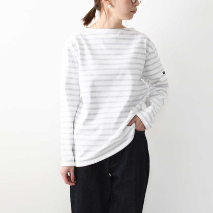 SAINT JAMES [OUESSANT BORDER NEIGE×GRIS CLAIR] [bo-nei-gricl] ウエッソン ボーダー・白×杢ﾗｲﾄｸﾞﾚｰ [2025SS]