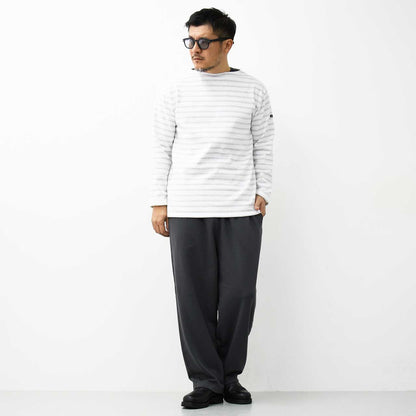 SAINT JAMES [OUESSANT BORDER NEIGE×GRIS CLAIR] [bo-nei-gricl] ウエッソン ボーダー・白×杢ﾗｲﾄｸﾞﾚｰ [2025SS]