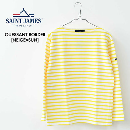 SAINT JAMES [OUESSANT BORDER NEIGE×SUN] [bo-nei-sun] ウエッソン ボーダー・白×ﾗｲﾄｲｴﾛｰ [2025SS]