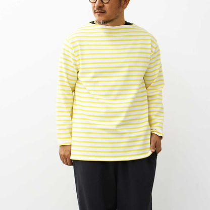 SAINT JAMES [OUESSANT BORDER NEIGE×SUN] [bo-nei-sun] ウエッソン ボーダー・白×ﾗｲﾄｲｴﾛｰ [2025SS]