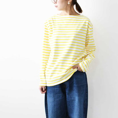 SAINT JAMES [OUESSANT BORDER NEIGE×SUN] [bo-nei-sun] ウエッソン ボーダー・白×ﾗｲﾄｲｴﾛｰ [2025SS]