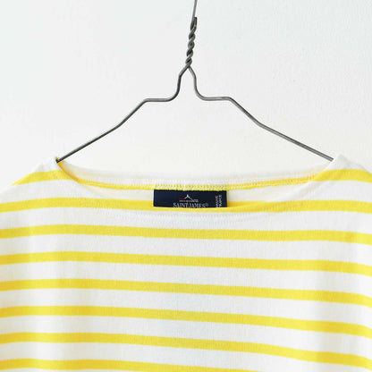 SAINT JAMES [OUESSANT BORDER NEIGE×SUN] [bo-nei-sun] ウエッソン ボーダー・白×ﾗｲﾄｲｴﾛｰ [2025SS]