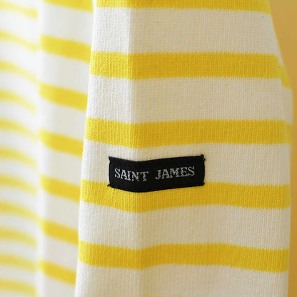 SAINT JAMES [OUESSANT BORDER NEIGE×SUN] [bo-nei-sun] ウエッソン ボーダー・白×ﾗｲﾄｲｴﾛｰ [2025SS]