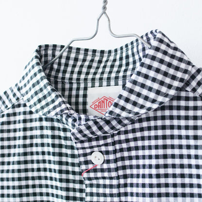 DANTON [ダントン] W OXFORD ROUND COLLAR PULLOVER SHIRT PATTERN [DT-B0281OXP] オクスフォードラウンドカラープルオーバーシャツ [2025SS]