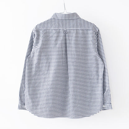 DANTON [ダントン] W OXFORD ROUND COLLAR PULLOVER SHIRT PATTERN [DT-B0281OXP] オクスフォードラウンドカラープルオーバーシャツ [2025SS]
