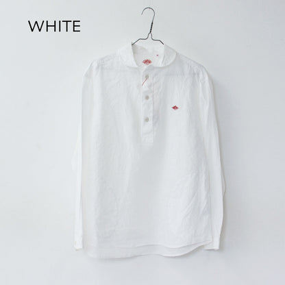 DANTON [ダントン] M L/S LINEN ROUND COLLAR P.O SHIRT [DT-B0282 KLS] 長袖リネンラウンドカラーP.Oシャツ [2024SS]