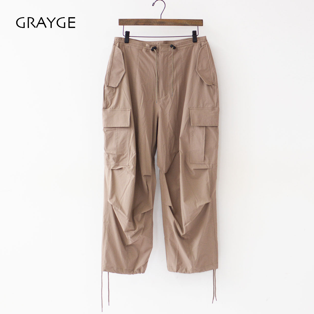 KHA:KI [カーキ] AIR RIP OVAL TROUSERS [MIL24HPT3203] エアリップオーバルトラウザーズ [2024SS]