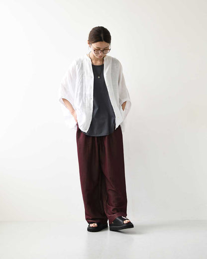 KHA:KI [カーキ] 2TUCK EASY PANTS [MIL-26SPT3260] 2タックイージーパンツ・ワイドイージーパンツ・接触冷感機能・柔らか素材・LADY'S [2026SS]