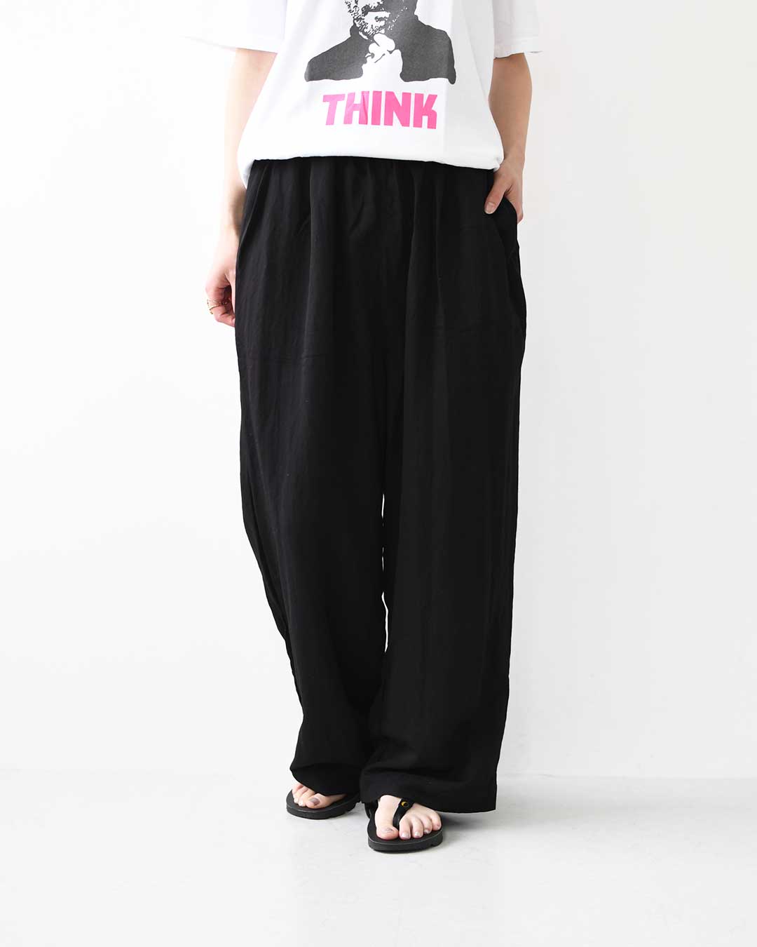 KHA:KI [カーキ] 2TUCK EASY PANTS [MIL-26SPT3260] 2タックイージーパンツ・ワイドイージーパンツ・接触冷感機能・柔らか素材・LADY'S [2026SS]