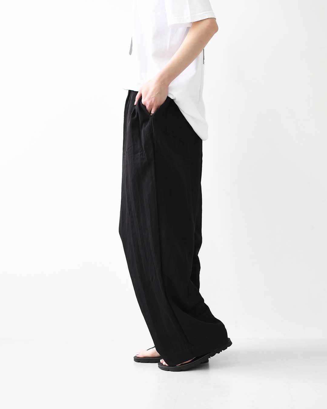 KHA:KI [カーキ] 2TUCK EASY PANTS [MIL-26SPT3260] 2タックイージーパンツ・ワイドイージーパンツ・接触冷感機能・柔らか素材・LADY'S [2026SS]