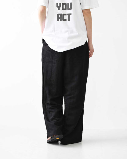 KHA:KI [カーキ] 2TUCK EASY PANTS [MIL-26SPT3260] 2タックイージーパンツ・ワイドイージーパンツ・接触冷感機能・柔らか素材・LADY'S [2026SS]