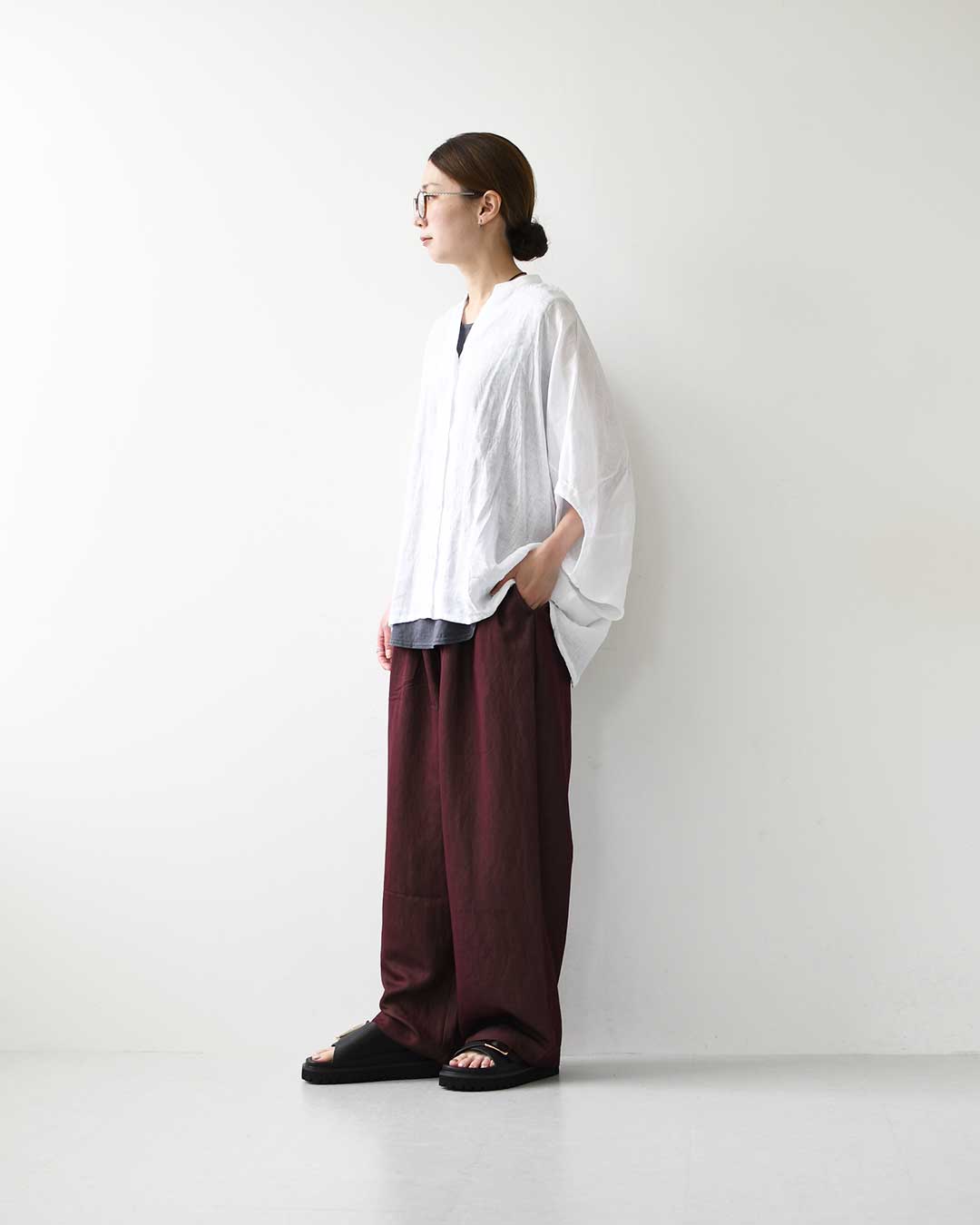 KHA:KI [カーキ] 2TUCK EASY PANTS [MIL-26SPT3260] 2タックイージーパンツ・ワイドイージーパンツ・接触冷感機能・柔らか素材・LADY'S [2026SS]