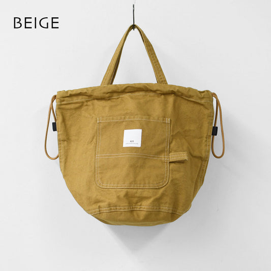 N.P.E [エヌピーイー] WORKERS PATIENTS BAG M [NPE02-425000M] ワーカーズ ペイシェントバッグ M・ペイシェントバッグ・巾着バッグ・コットンバッグ・MEN'S / LADY'S [2026SS]