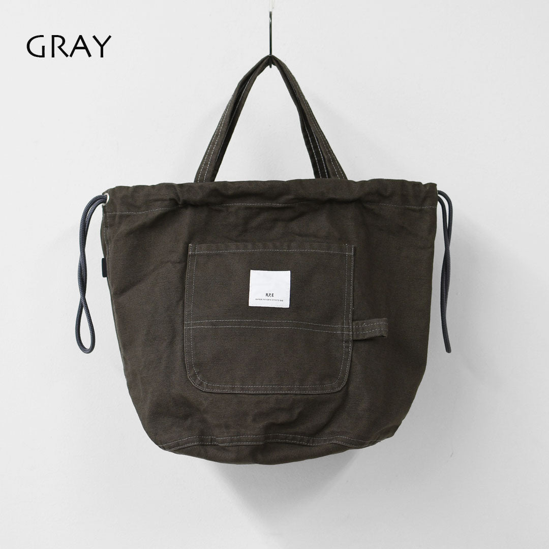N.P.E [エヌピーイー] WORKERS PATIENTS BAG M [NPE02-425000M] ワーカーズ ペイシェントバッグ M・ペイシェントバッグ・巾着バッグ・コットンバッグ・MEN'S / LADY'S [2026SS]