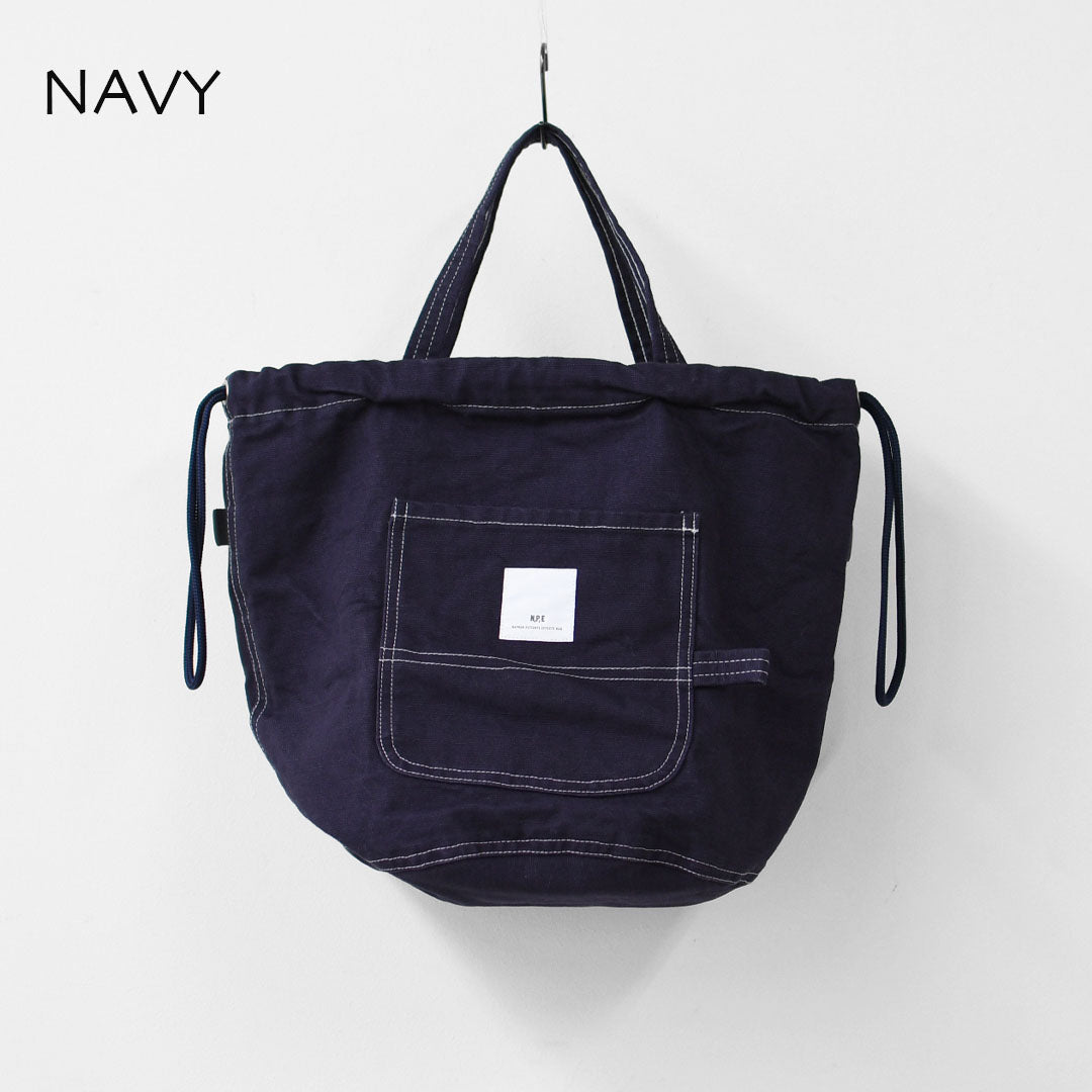 N.P.E [エヌピーイー] WORKERS PATIENTS BAG M [NPE02-425000M] ワーカーズ ペイシェントバッグ M・ペイシェントバッグ・巾着バッグ・コットンバッグ・MEN'S / LADY'S [2026SS]