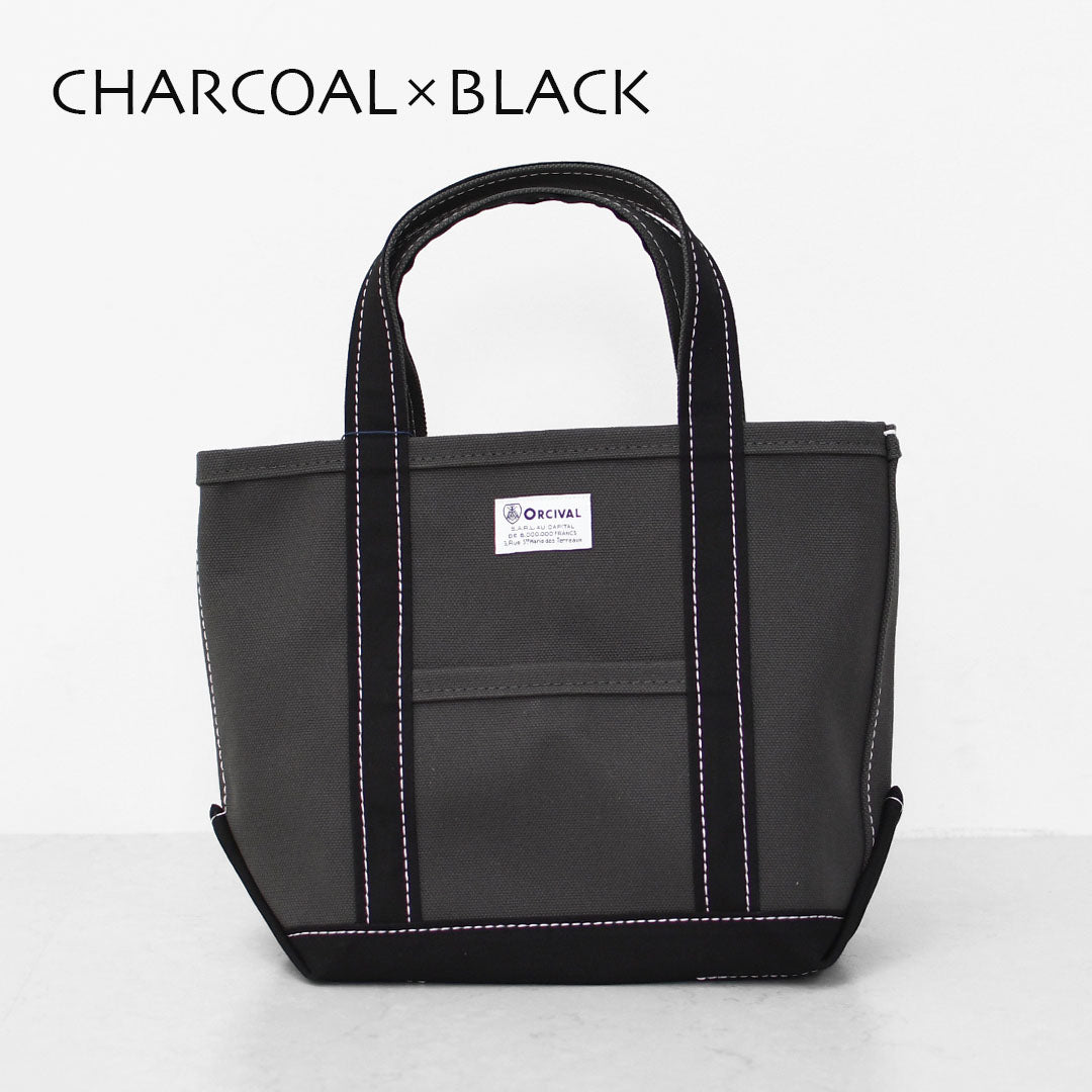 ORCIVAL[オーチバル・オーシバル] CANVAS TOTE BAG SMALL-BY COLOR- [OR-H0285KWC-B] キャンバストートバッグ スモール [2025AW]