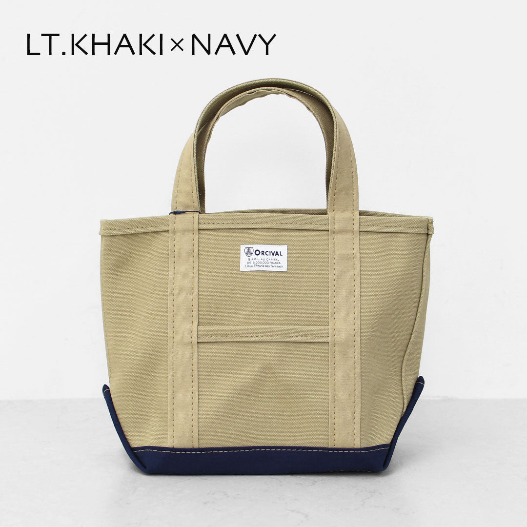 ORCIVAL[オーチバル・オーシバル] CANVAS TOTE BAG SMALL-BY COLOR- [OR-H0285KWC-B] キャンバストートバッグ スモール [2025AW]