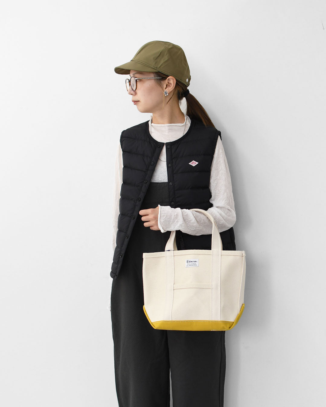 ORCIVAL[オーチバル・オーシバル] CANVAS TOTE BAG SMALL-BY COLOR- [OR-H0285KWC-B] キャンバストートバッグ スモール [2025AW]