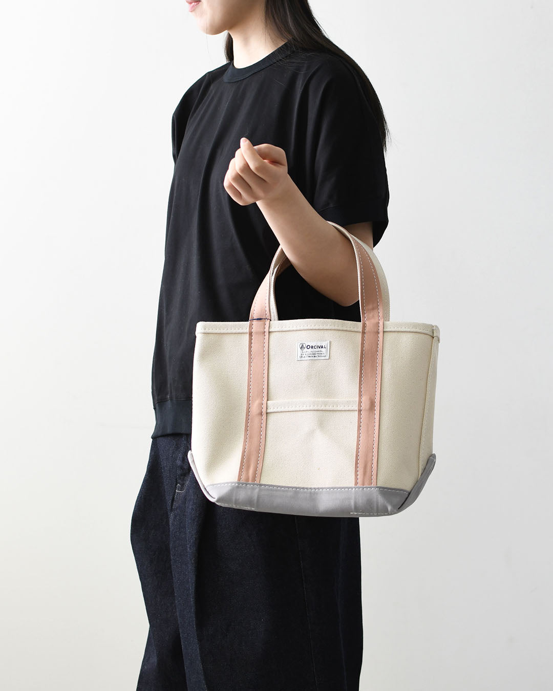 ORCIVAL[オーチバル・オーシバル] CANVAS TOTE BAG SMALL-BY COLOR- [OR-H0285KWC-B] キャンバストートバッグ スモール [2026SS]