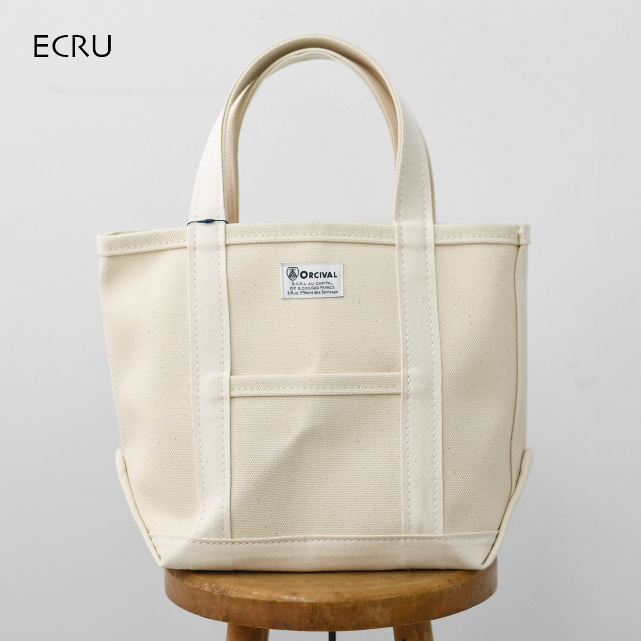 ORCIVAL[オーチバル・オーシバル] CANVAS TOTE BAG SMALL -SOLID- [OR-H0285KWC-S] キャンバストートバッグ スモール ・無地 [2026SS]