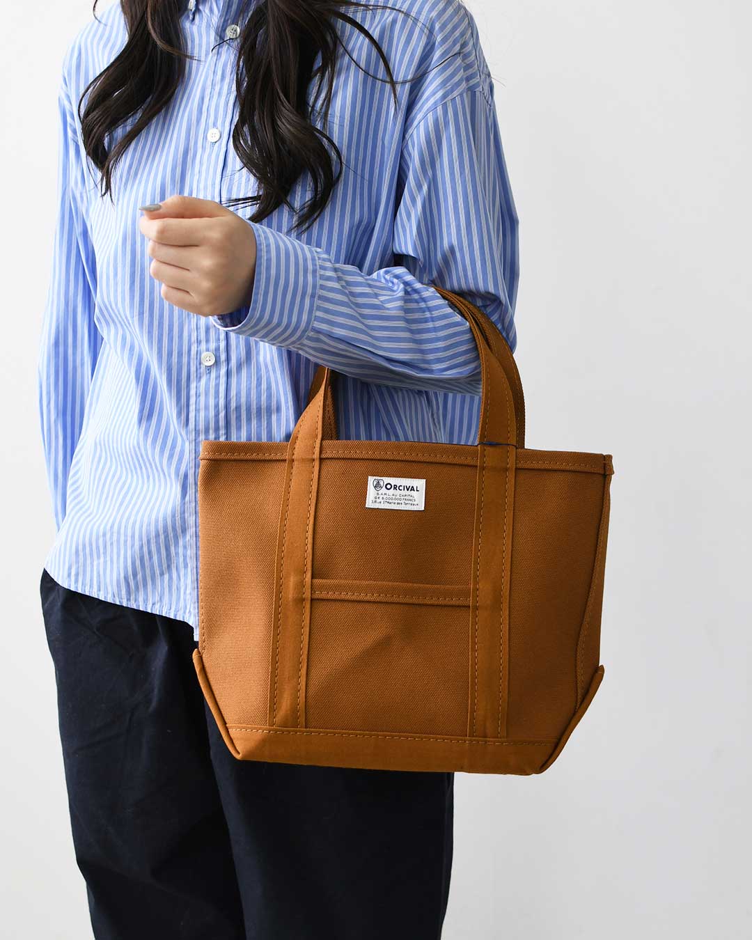 ORCIVAL[オーチバル・オーシバル] CANVAS TOTE BAG SMALL -SOLID- [OR-H0285KWC-S] キャンバストートバッグ スモール ・無地 [2026AW]