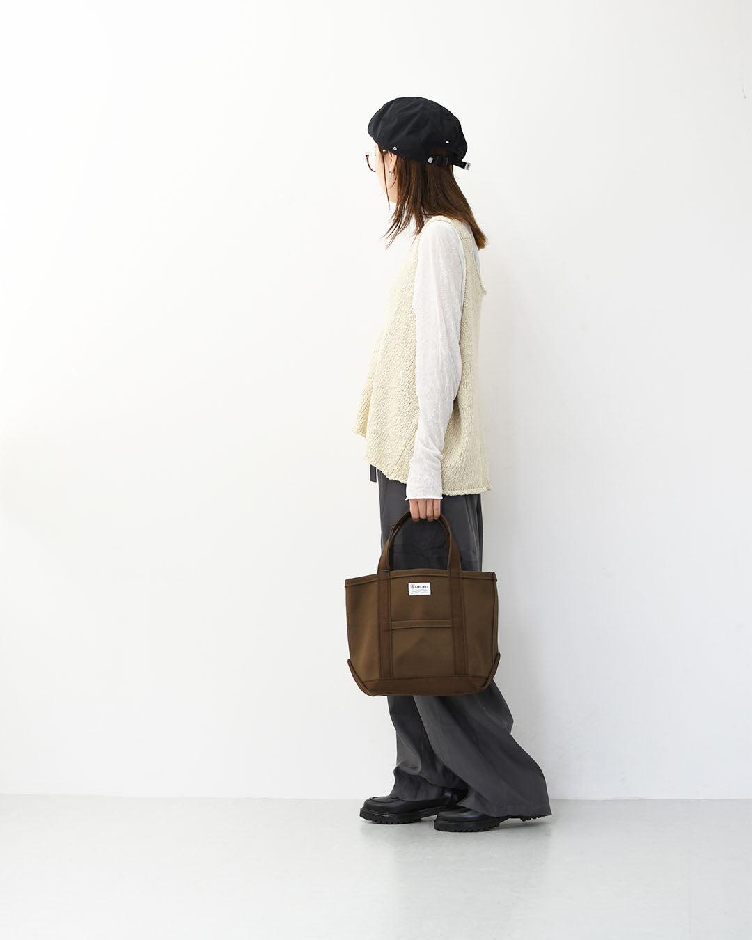 ORCIVAL[オーチバル・オーシバル] CANVAS TOTE BAG SMALL -SOLID- [OR-H0285KWC-S] キャンバストートバッグ スモール ・無地 [2025AW]