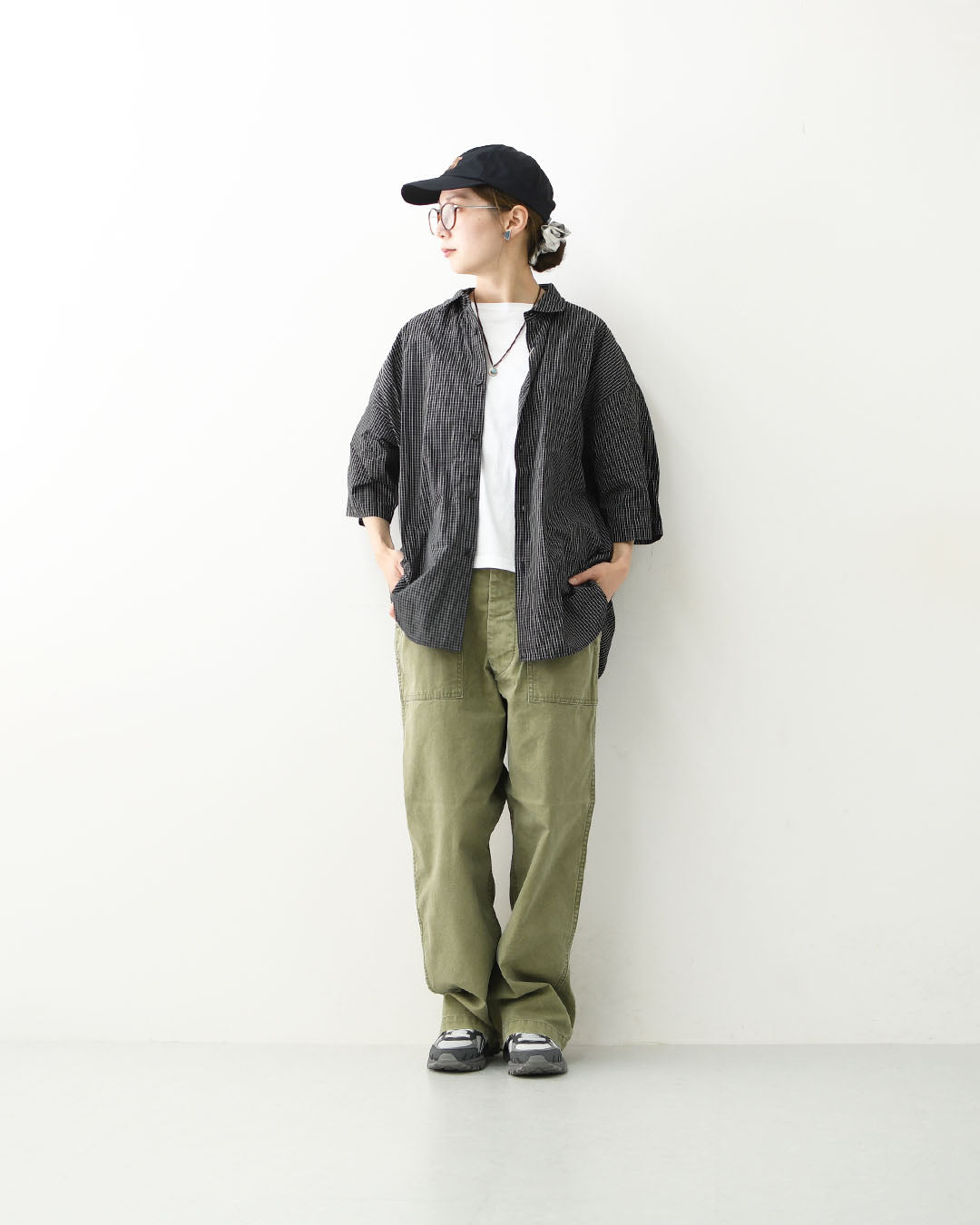 meltum [メルタム] GRAPH CHECK TECH SHIRTS S/S [MTM-SH-0366-26-B] グラフチェックテックシャツ・アクションプリーツ袖・速乾性・軽量・ポリエステル製・半袖・ショートスリーブ・MEN'S / LADY'S [2026SS]