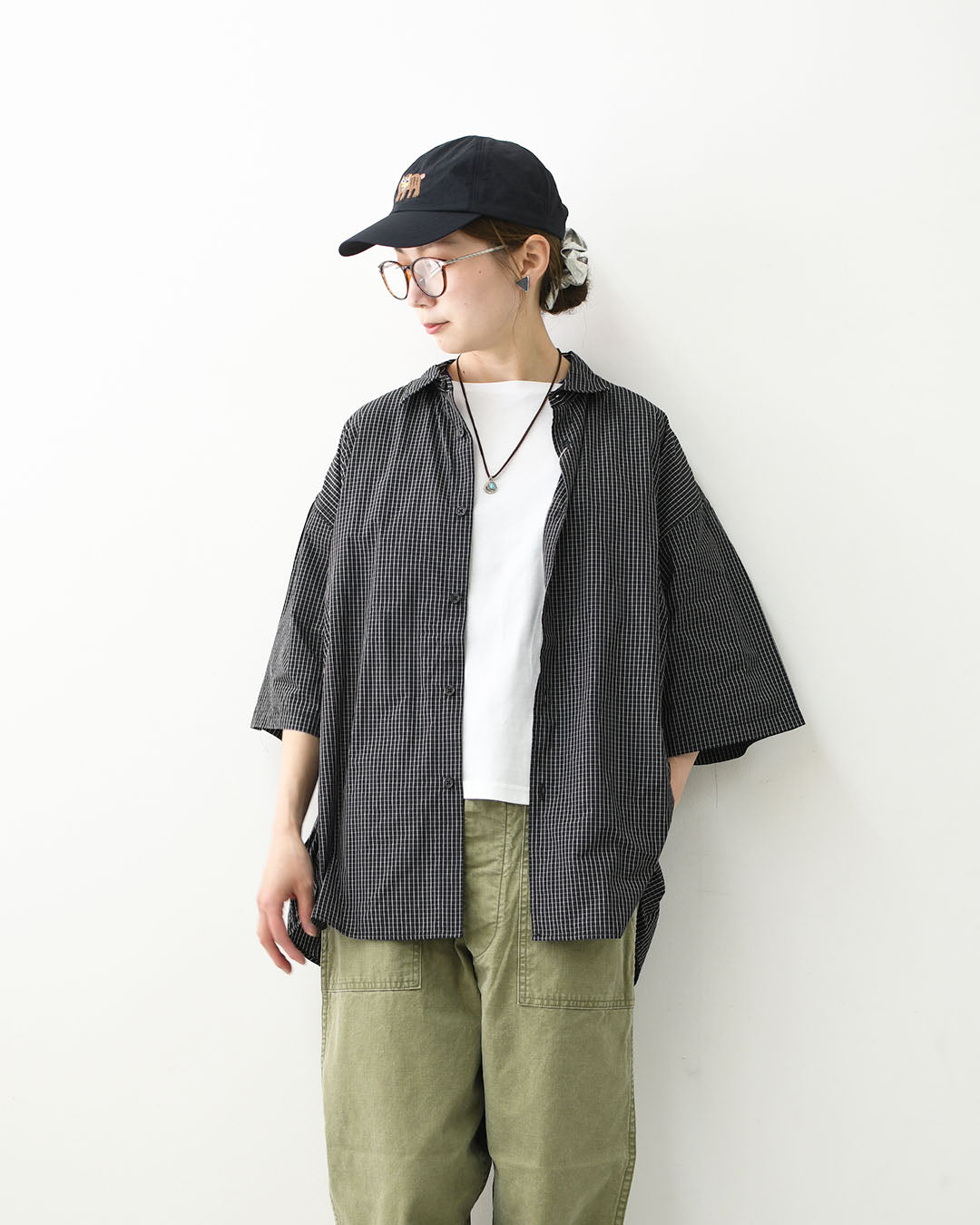 meltum [メルタム] GRAPH CHECK TECH SHIRTS S/S [MTM-SH-0366-26-B] グラフチェックテックシャツ・アクションプリーツ袖・速乾性・軽量・ポリエステル製・半袖・ショートスリーブ・MEN'S / LADY'S [2026SS]