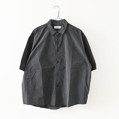 meltum [メルタム] GRAPH CHECK TECH SHIRTS S/S [MTM-SH-0366-26-B] グラフチェックテックシャツ・アクションプリーツ袖・速乾性・軽量・ポリエステル製・半袖・ショートスリーブ・MEN'S / LADY'S [2026SS]
