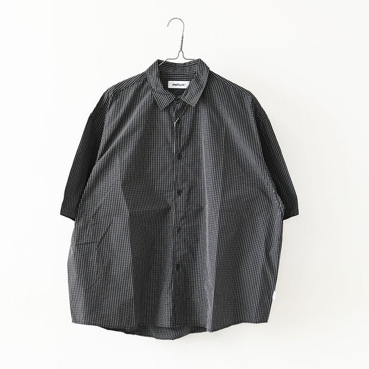 meltum [メルタム] GRAPH CHECK TECH SHIRTS S/S [MTM-SH-0366-26-B] グラフチェックテックシャツ・アクションプリーツ袖・速乾性・軽量・ポリエステル製・半袖・ショートスリーブ・MEN'S / LADY'S [2026SS]