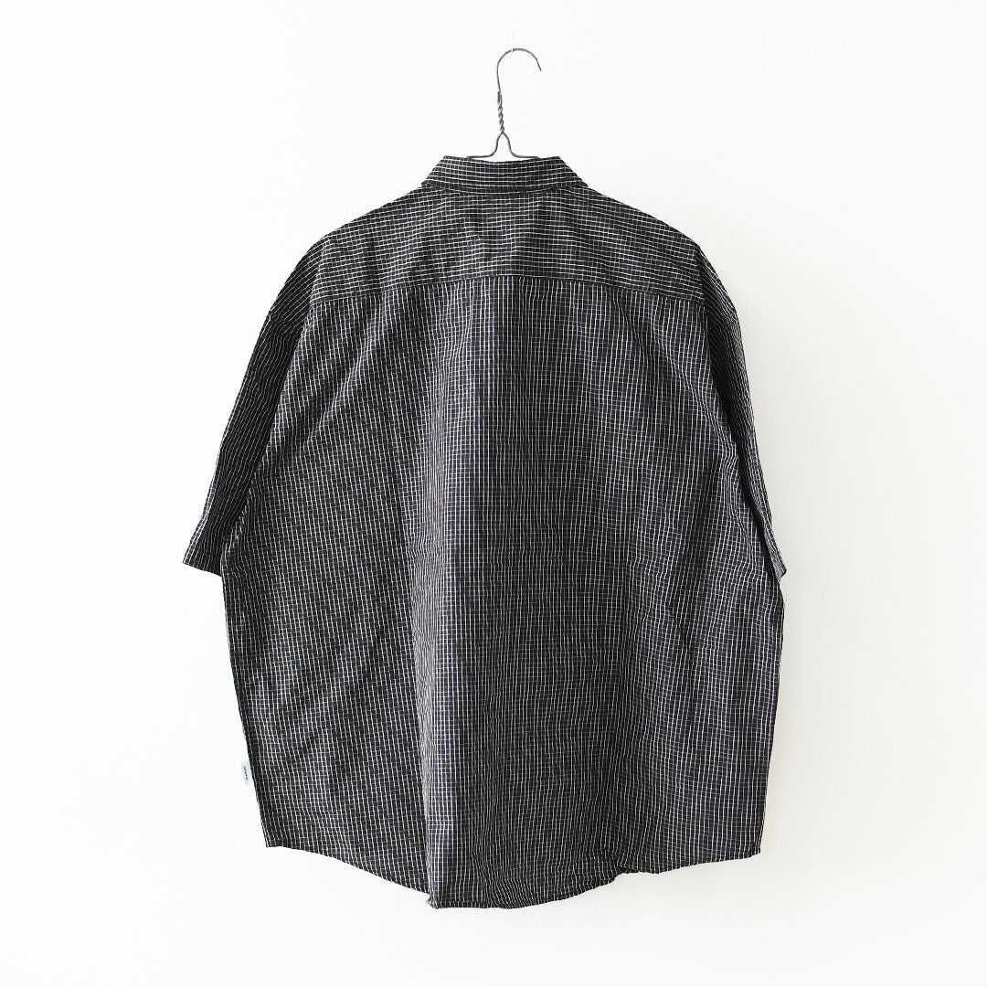 meltum [メルタム] GRAPH CHECK TECH SHIRTS S/S [MTM-SH-0366-26-B] グラフチェックテックシャツ・アクションプリーツ袖・速乾性・軽量・ポリエステル製・半袖・ショートスリーブ・MEN'S / LADY'S [2026SS]