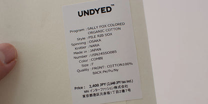 UNDYED [アンダイド] COLOR SWITCH SOCKS [USN24SSO085] カラースイッチソックス [2024SS]